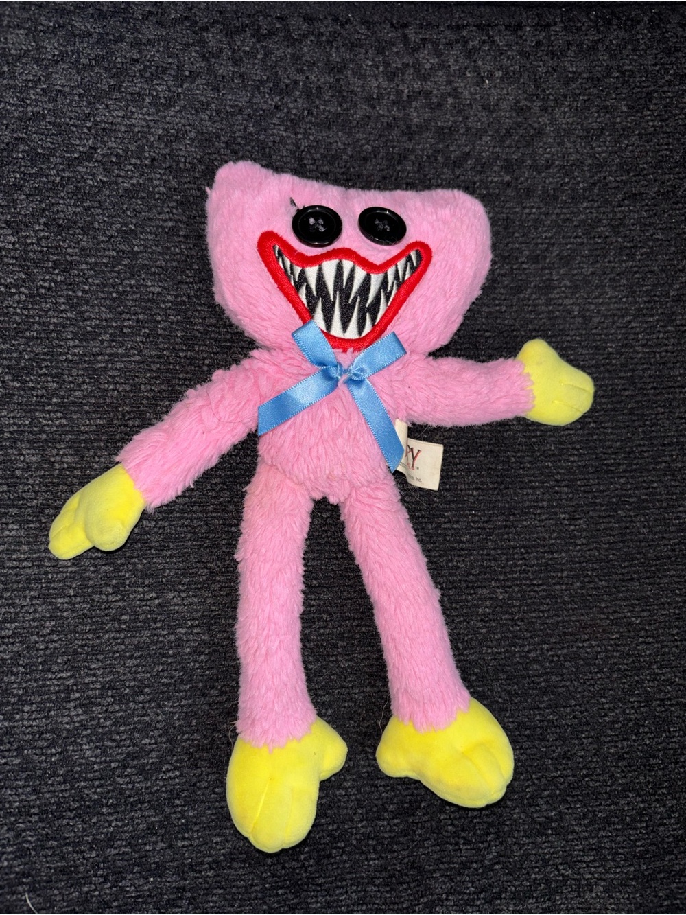 Poppy Playtime Kissy missy 10” Pink Plush with Two Button Eyes, Smiling